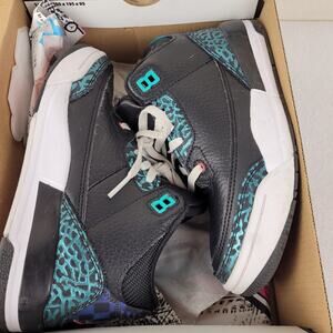 Jordan 3 retro Moto black hyper jade Size 1Y